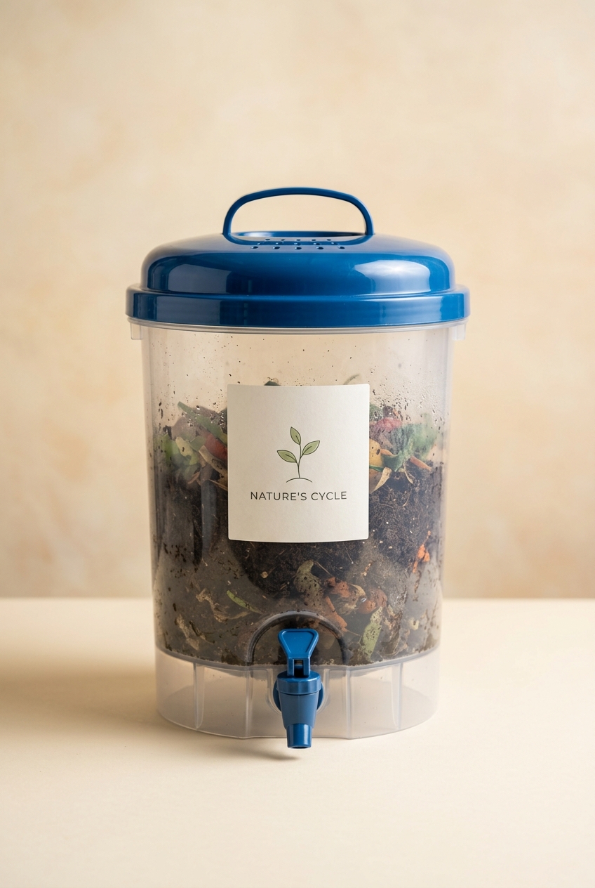 Urban Composter 14L: Komposter Dapur Kedap Udara dengan Keran Panen Pupuk Cair Organik